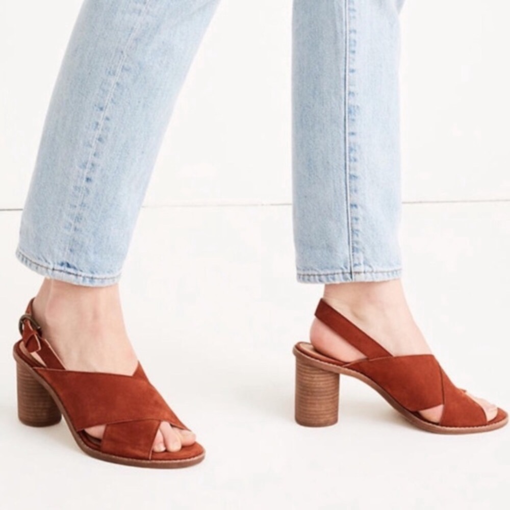 Madewell Size 7 Ruthie Crisscross Heels